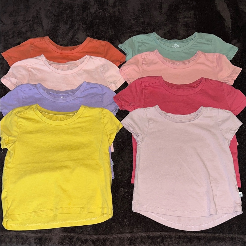 The Honest Company Short Sleeve Kids Tees 2T- Multicolor Pack